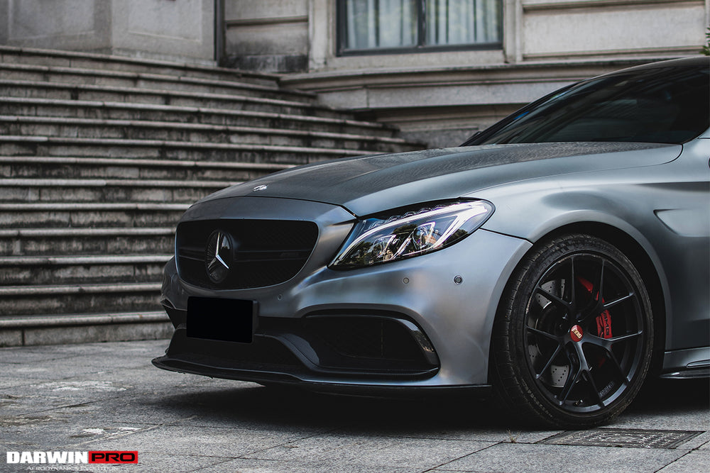 2015-2021 Mercedes Benz W205 C63 S AMG Carbon Fiber Front Canards