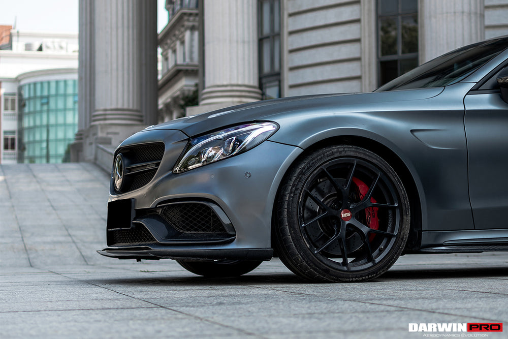 2015-2021 Mercedes Benz W205 C63 S AMG Carbon Fiber Front Canards