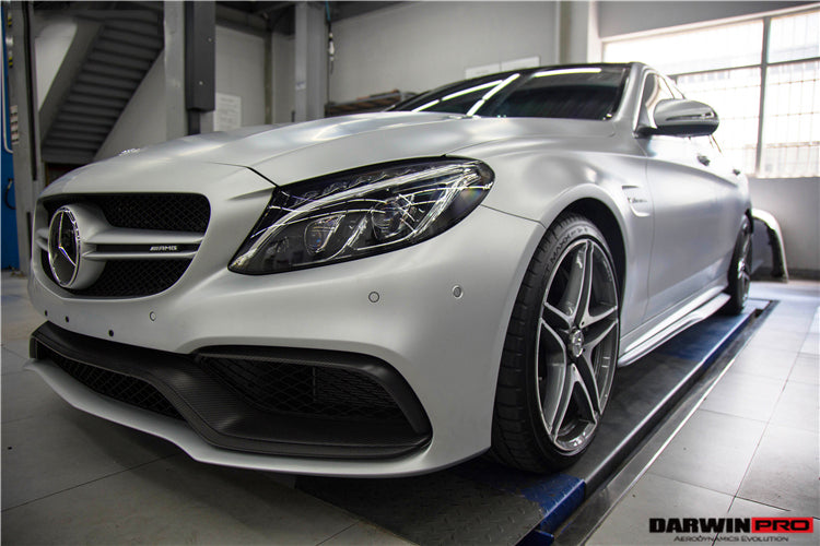 2015-2021 Mercedes Benz W205 C63 S AMG Carbon Fiber Front Canards