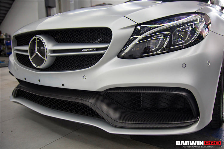 2015-2021 Mercedes Benz W205 C63 S AMG Carbon Fiber Front Canards