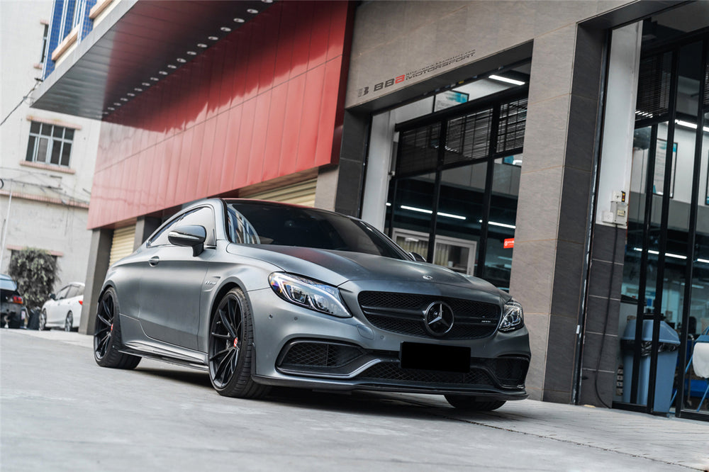 2015-2021 Mercedes Benz W205 C63 S AMG Sedan BKSS Style Carbon Fiber Front Lip