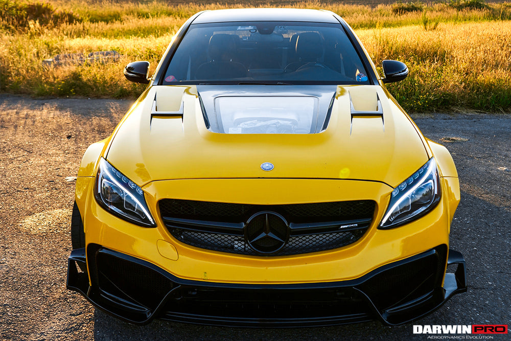 2015-2021 Mercedes Benz W205 C63 & S AMG Sedan IMP Performance Partial Carbon Fiber Full Body Kit - DarwinPRO Aerodynamics