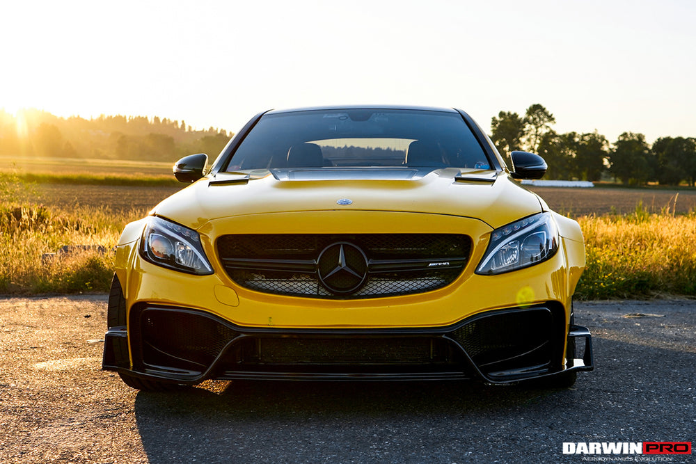 2015-2021 Mercedes Benz W205 C63 & S AMG Sedan IMP Performance Partial Carbon Fiber Full Body Kit - DarwinPRO Aerodynamics