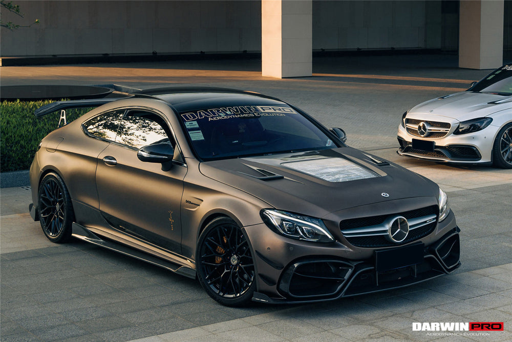 DarwinPRO 2015-2021 Mercedes Benz W205 C63 & S AMG IMP Performance Partial Carbon Fiber Hood - DarwinPRO Aerodynamics