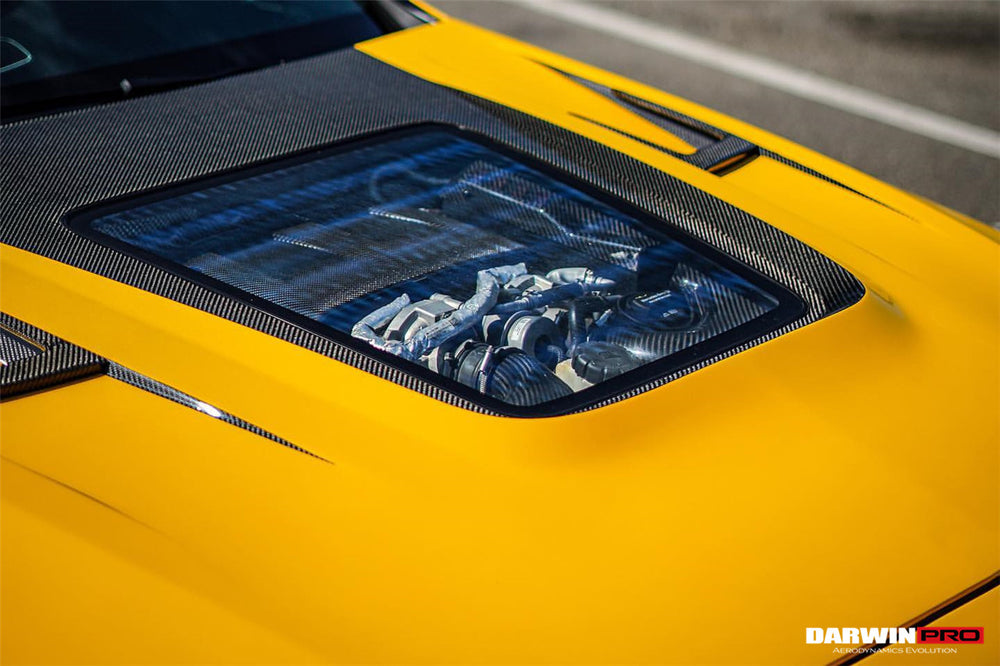 DarwinPRO 2015-2021 Mercedes Benz W205 C63 & S AMG IMP Performance Partial Carbon Fiber Hood - DarwinPRO Aerodynamics