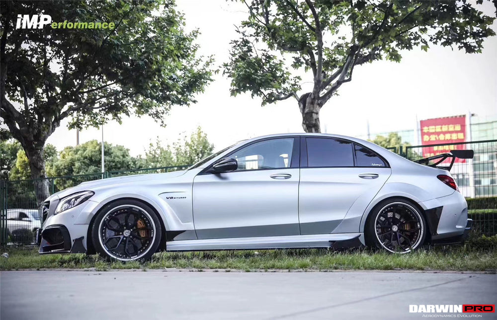 2015-2021 Mercedes Benz W205 C63 & S AMG Sedan IMP Performance Partial Carbon Fiber Full Body Kit - DarwinPRO Aerodynamics