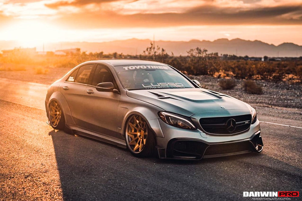 2015-2021 Mercedes Benz W205 C63 & S AMG Sedan IMP Performance Partial Carbon Fiber Full Body Kit - DarwinPRO Aerodynamics
