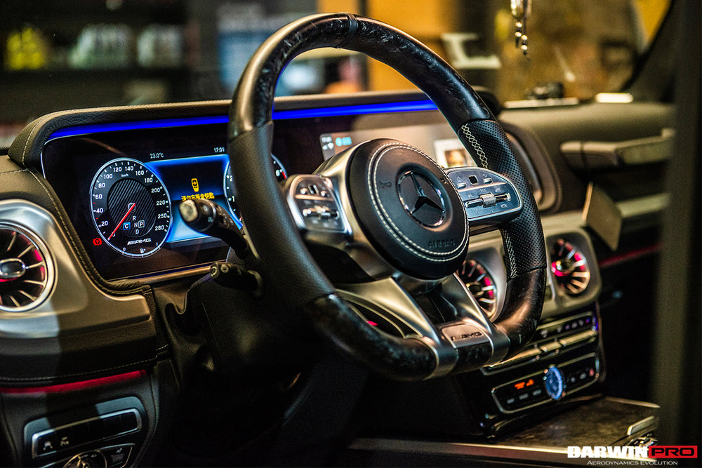 2019-2023 Mercedes Benz G-Wagon W464 Dry Carbon Fiber Screen Surround Panel Replacement DarwinPRO (OE) | Fits G550, G63 AMG, G-Class - DarwinPRO Aerodynamics