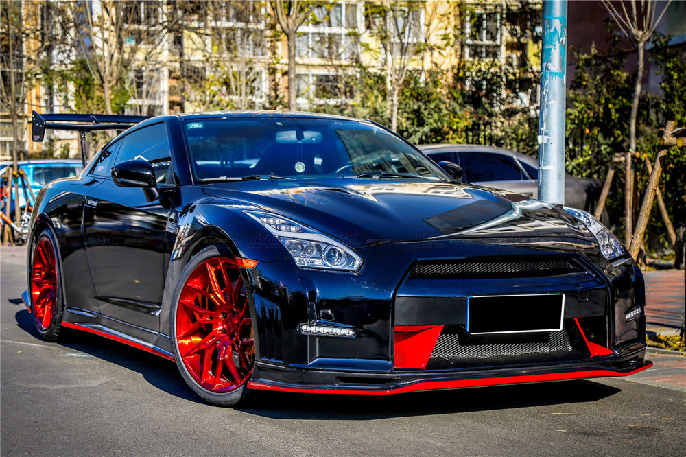 2008-2016 Nissan GTR R35 CBA DBA Ver15 NSM Style Partial Carbon Fiber Front Bumper - DarwinPRO Aerodynamics