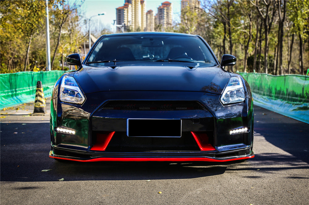 2008-2016 Nissan GTR R35 CBA DBA Ver15 NSM Style Partial Carbon Fiber Front Bumper