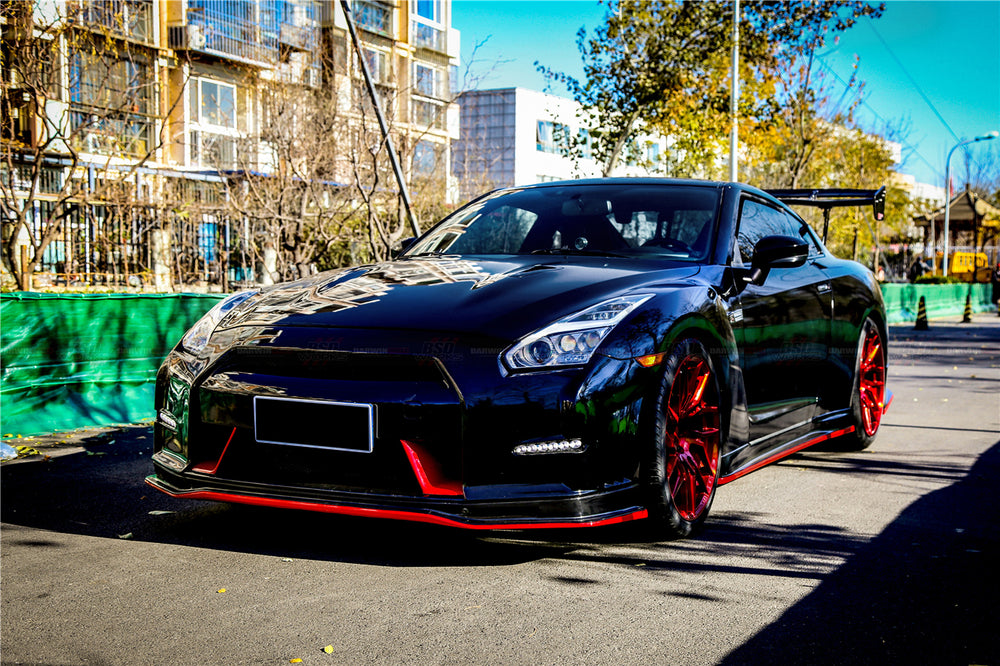 2008-2016 Nissan GTR R35 CBA DBA Ver15 NSM Style Partial Carbon Fiber Front Bumper - DarwinPRO Aerodynamics