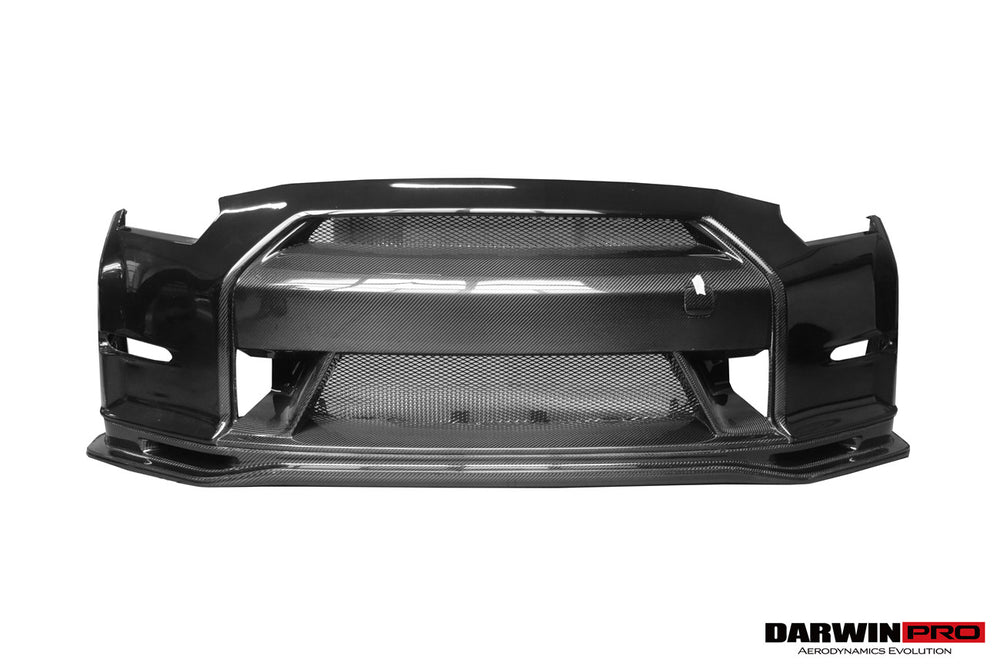 2008-2016 Nissan GTR R35 CBA DBA Ver15 NSM Style Partial Carbon Fiber Front Bumper