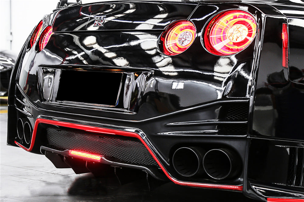 Difusor trasero de fibra de carbono estilo BKSS DBA y EBA para Nissan GTR R35 2012-2022