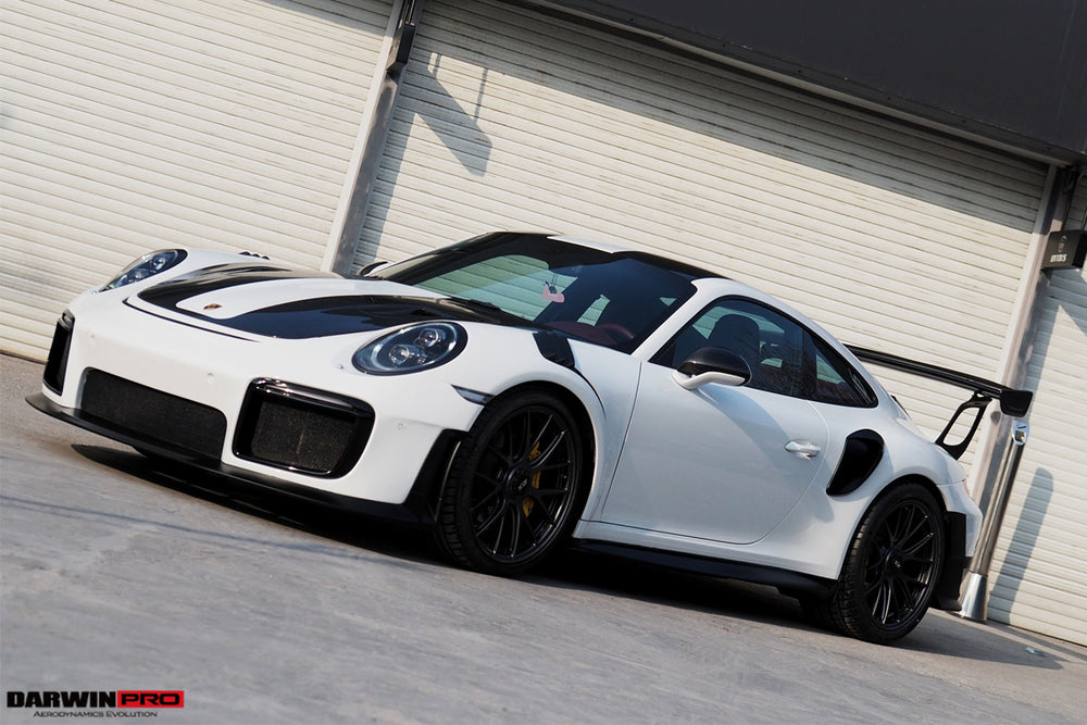 DarwinPRO 2016-2019 Porsche 911 991.2 Carrera &Targa 4 & 4S GT2RS Style Partial Carbon Fiber Front Bumper - DarwinPRO Aerodynamics