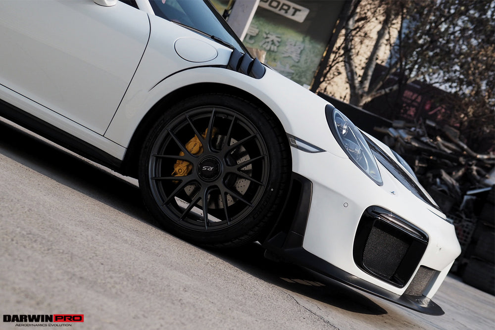 DarwinPRO 2016-2019 Porsche 911 991.2 Carrera &Targa 4 & 4S GT2RS Style Partial Carbon Fiber Front Bumper - DarwinPRO Aerodynamics