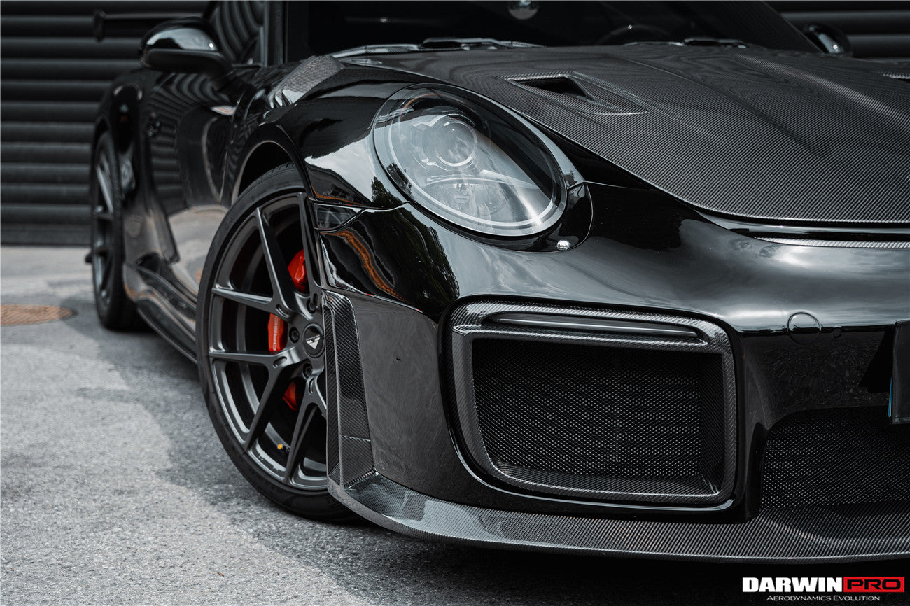 DarwinPRO 2012-2019 Porsche 991 Carrera S & Targa 4 & 4s GT2RS Style Carbon Fiber Hood - DarwinPRO Aerodynamics