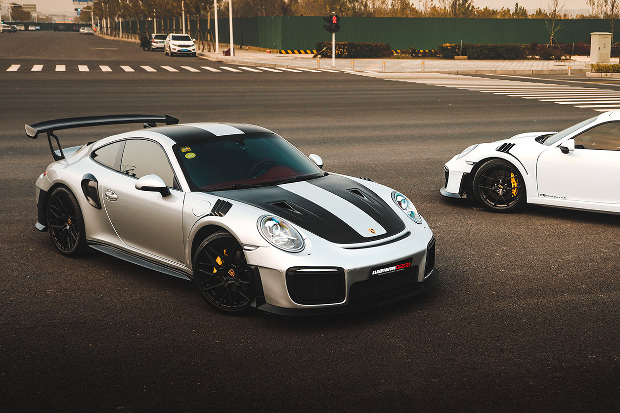 DarwinPRO 2012-2019 Porsche 991 Carrera S & Targa 4 & 4s GT2RS Style Carbon Fiber Hood - DarwinPRO Aerodynamics