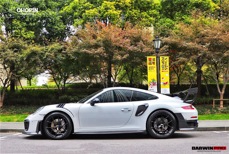 DarwinPRO 2016-2019 Porsche 911 991.2 Carrera S GT2RS-Style GT2RS Carbon Fiber Side Skirts - DarwinPRO Aerodynamics