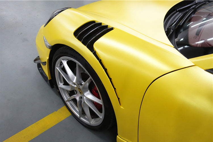 Guardabarros de fibra de carbono parcial estilo Porsche 911 991.1 Carrera/Targa S/4/4S GT3RS 2012-2015