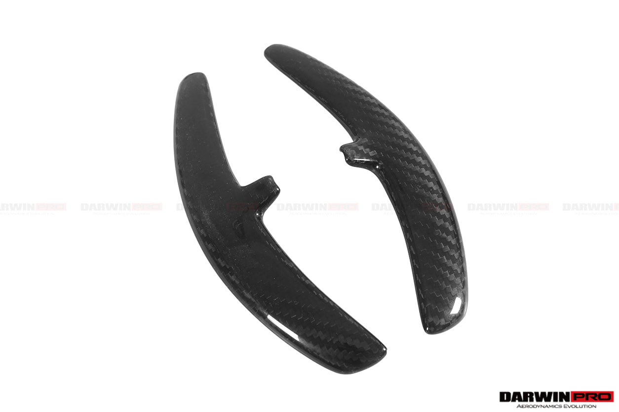 DarwinPRO 2016-2025 Porsche 911 Autoclave Carbon Fiber Paddle Shifters DarwinPRO (OE) | Fits 991.2, 718, 981, MACAN - DarwinPRO Aerodynamics