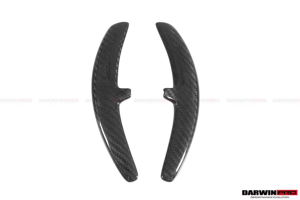 DarwinPRO 2016-2025 Porsche 911 Autoclave Carbon Fiber Paddle Shifters DarwinPRO (OE) | Fits 991.2, 718, 981, MACAN - DarwinPRO Aerodynamics