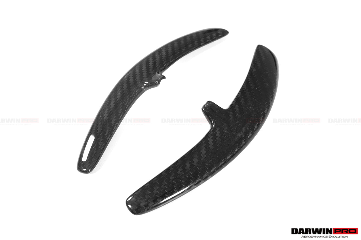 DarwinPRO 2016-2025 Porsche 911 Autoclave Carbon Fiber Paddle Shifters DarwinPRO (OE) | Fits 991.2, 718, 981, MACAN - DarwinPRO Aerodynamics