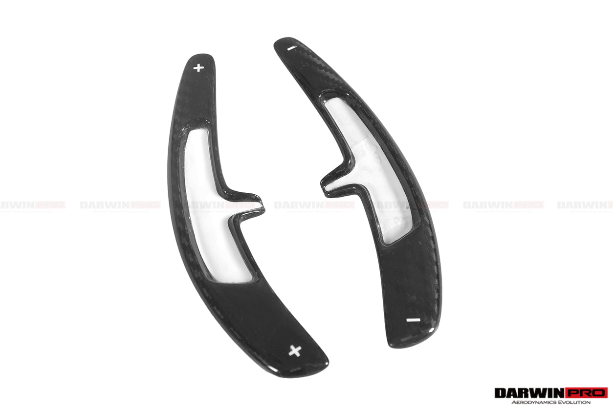 DarwinPRO 2016-2025 Porsche 911 Autoclave Carbon Fiber Paddle Shifters DarwinPRO (OE) | Fits 991.2, 718, 981, MACAN - DarwinPRO Aerodynamics