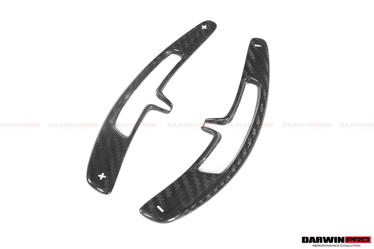 DarwinPRO 2016-2025 Porsche 911 Autoclave Carbon Fiber Paddle Shifters DarwinPRO (OE) | Fits 991.2, 718, 981, MACAN - DarwinPRO Aerodynamics