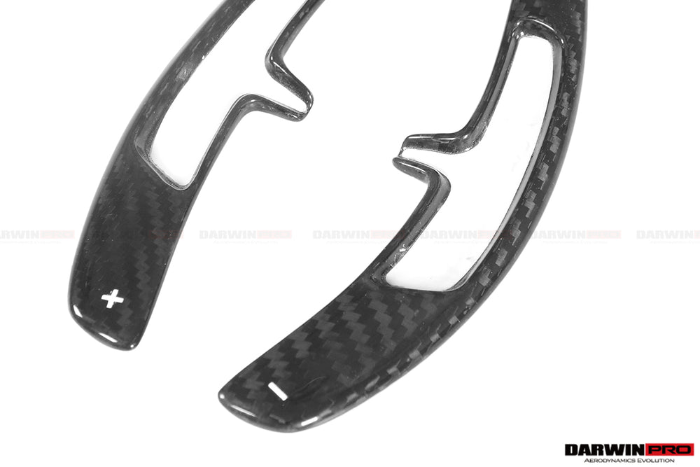 DarwinPRO 2016-2025 Porsche 911 Autoclave Carbon Fiber Paddle Shifters DarwinPRO (OE) | Fits 991.2, 718, 981, MACAN - DarwinPRO Aerodynamics