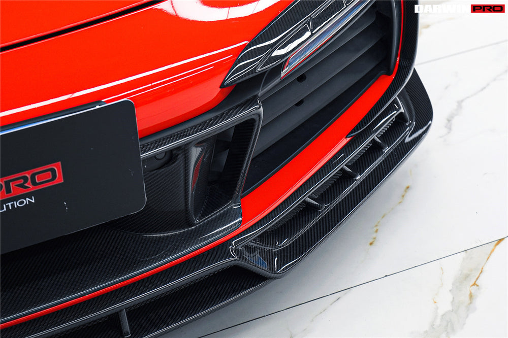 Darwinpro 2019-2024 Porsche 911 992 Carrera S 4 4S Targa Cabriolet BKSSII Style Front Bumper Lip Splitter
