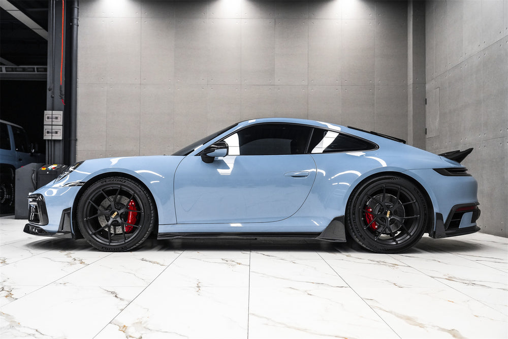 2019-UP Porsche 911 992 Carbon Fiber Side Skirts DarwinPRO (BKSSII