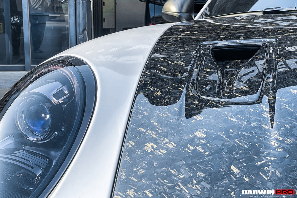 DarwinPRO 2012-2019 Porsche 991 Carrera S & Targa 4 & 4s GT2RS Style Carbon Fiber Hood - DarwinPRO Aerodynamics