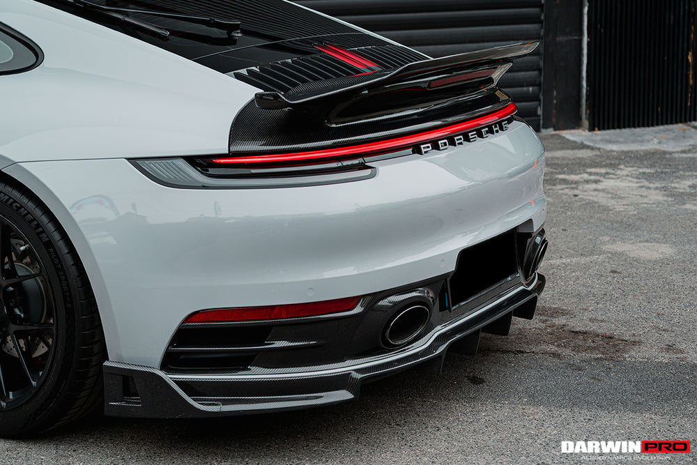 2019-2024 Porsche 911 992 Carbon Fiber Rear Lip DarwinPRO (BKSS