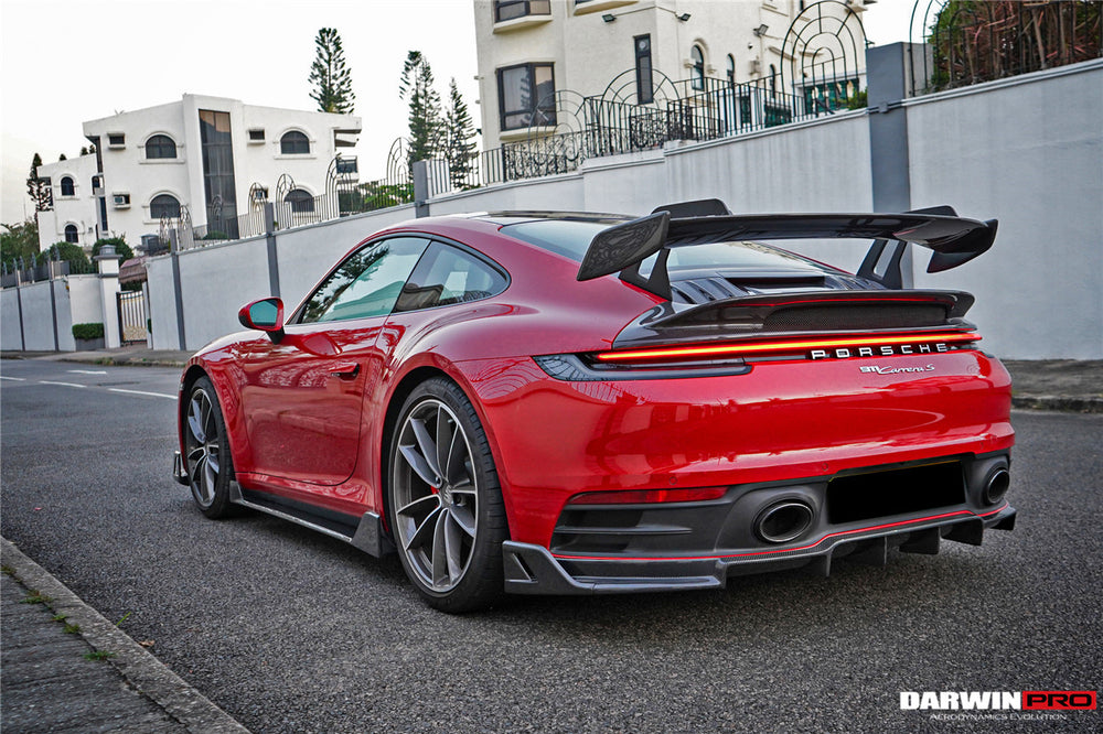 2019-2024 Porsche 911 992 Carbon Fiber Rear Lip DarwinPRO (BKSS) Fits ...