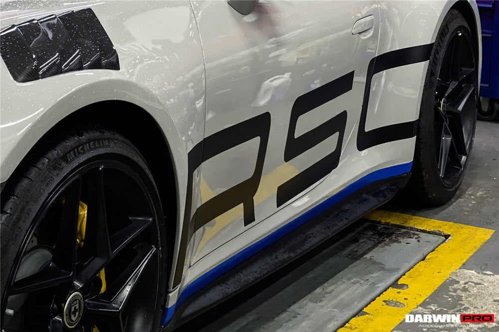 Faldones laterales DarwinPRO 2019-2024 para Porsche 911 992 Carrera, S, 4, 4S, Targa y Cabriolet estilo GT3