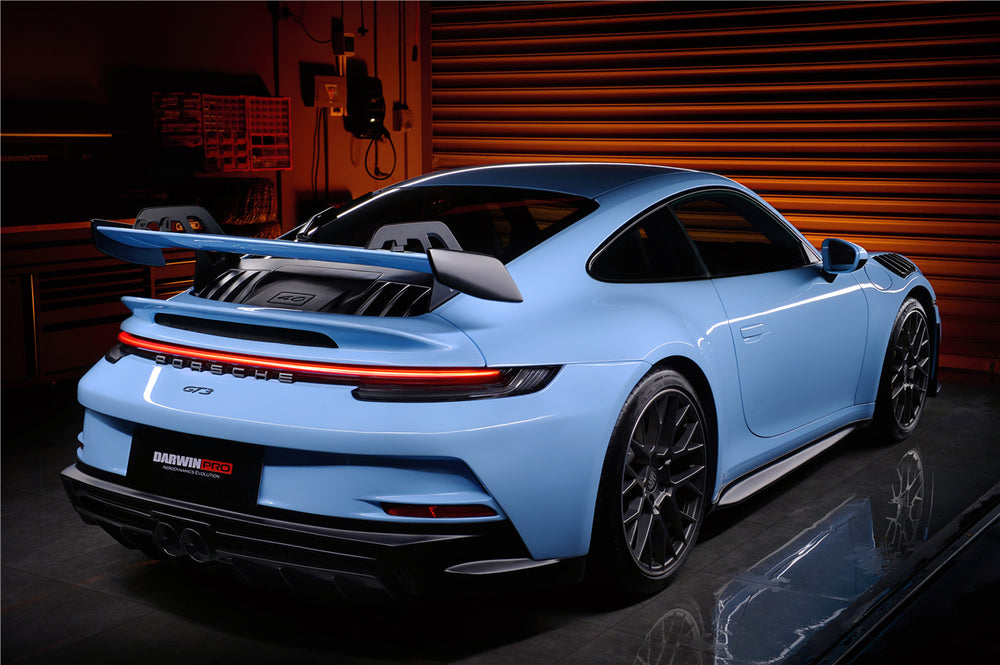 Faldones laterales DarwinPRO 2019-2024 para Porsche 911 992 Carrera, S, 4, 4S, Targa y Cabriolet estilo GT3