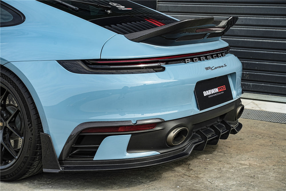 DarwinPRO 2019-2024 Porsche 911 992 Carrera & 4 & 4S & Targa & Cabriolet SD-Sport Design Model BKSSII Style Rear Lip