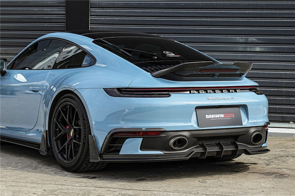 DarwinPRO 2019-2024 Porsche 911 992 Carrera S & 4 & 4S BKSS Ver.4 Style Trunk Wing