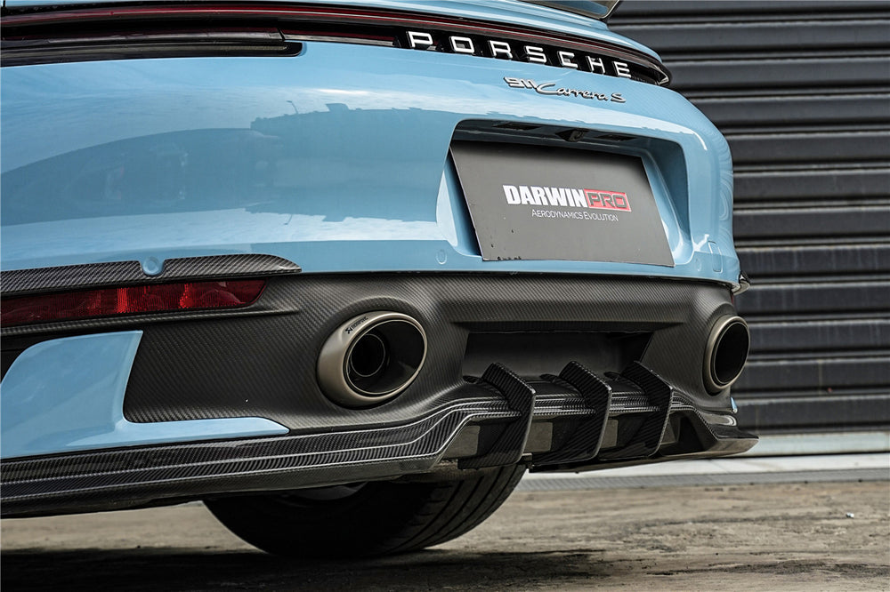 DarwinPRO 2019-2024 Porsche 911 992 Carrera & 4 & 4S & Targa & Cabriolet SD-Sport Design Model BKSSII Style Rear Lip