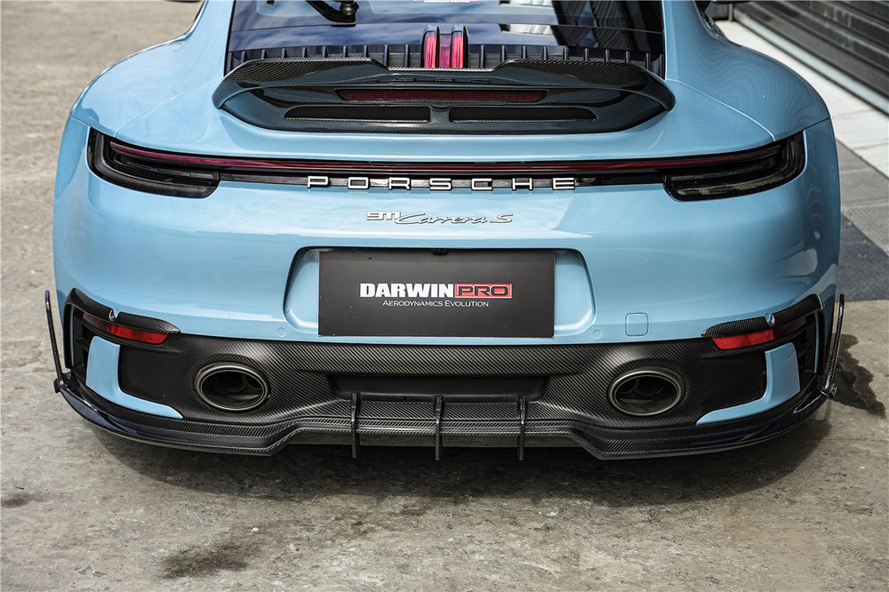 DarwinPRO 2019-2024 Porsche 911 992 Carrera & 4 & 4S & Targa & Cabriolet SD-Sport Design Model BKSSII Style Rear Lip