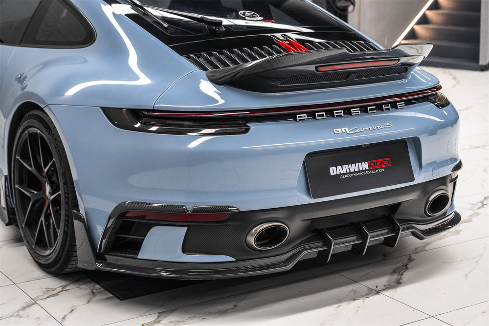 DarwinPRO 2019-2024 Porsche 911 992 Carrera & 4 & 4S & Targa & Cabriolet SD-Sport Design Model BKSSII Style Rear Lip