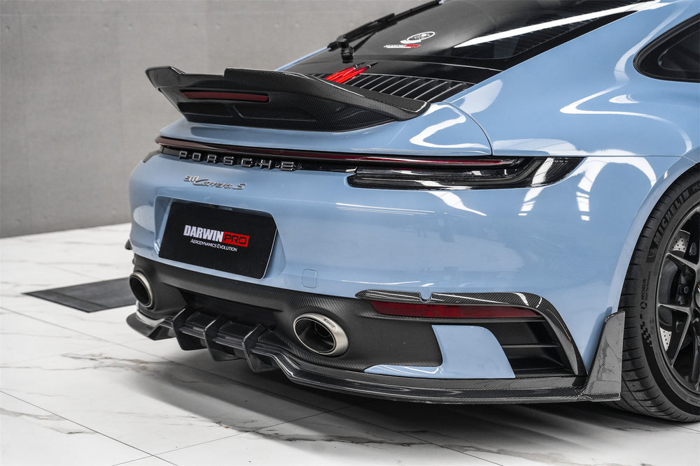 DarwinPRO 2019-2024 Porsche 911 992 Carrera & 4 & 4S & Targa & Cabriolet SD-Sport Design Model BKSSII Style Rear Lip