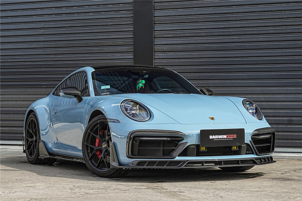 Faldones laterales DarwinPRO 2019-2024 para Porsche 911 992 Carrera, S, 4, 4S, Targa y Cabriolet estilo BKSSII