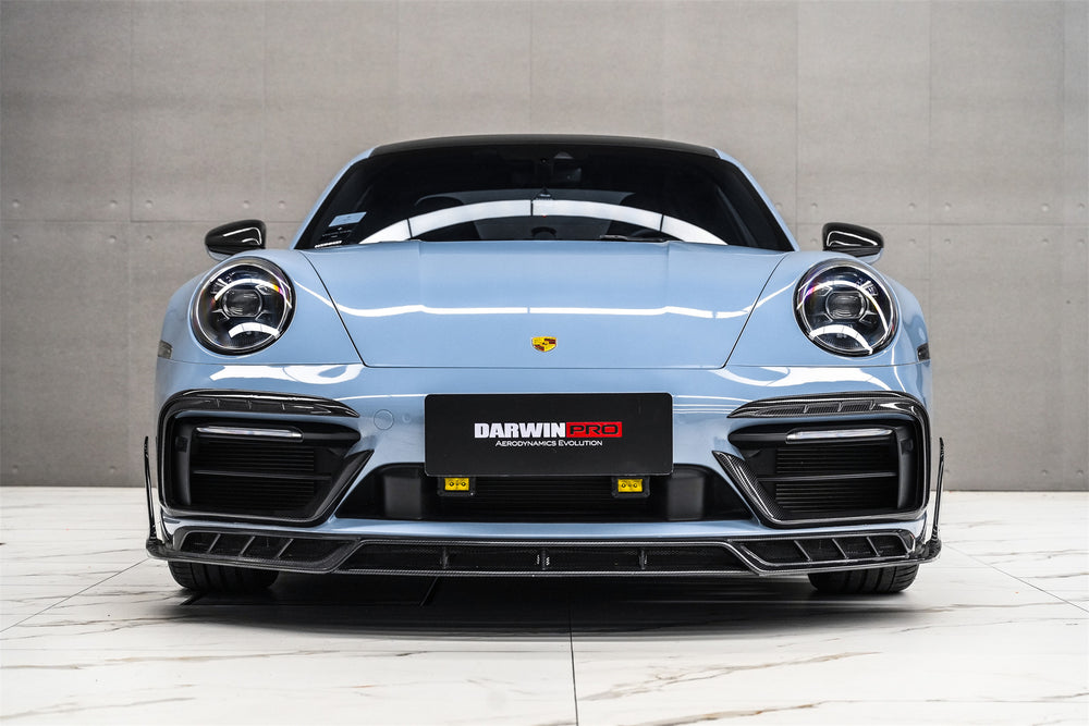 DarwinPRO 2019-2024 Porsche 911 992 Carrera & 4 & 4S & Targa & Cabriolet SD-Sport Design Model BKSSII Style Front Bumper Lip Splitter - DarwinPRO Aerodynamics