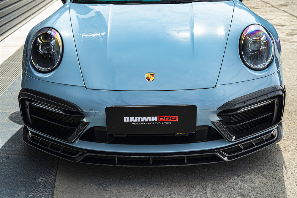 Divisor de parachoques delantero estilo BKSSII para Porsche 911 992 Carrera, 4, 4S, Targa y Cabriolet SD-Sport Design Model DarwinPRO 2019-2024