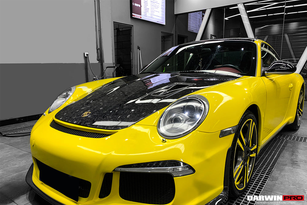 DarwinPRO 2005-2012 Porsche 911 997 Carrera & S & 4S & Turbo & 06-12 Cayman 987 GT2RS Style Hood - DarwinPRO Aerodynamics