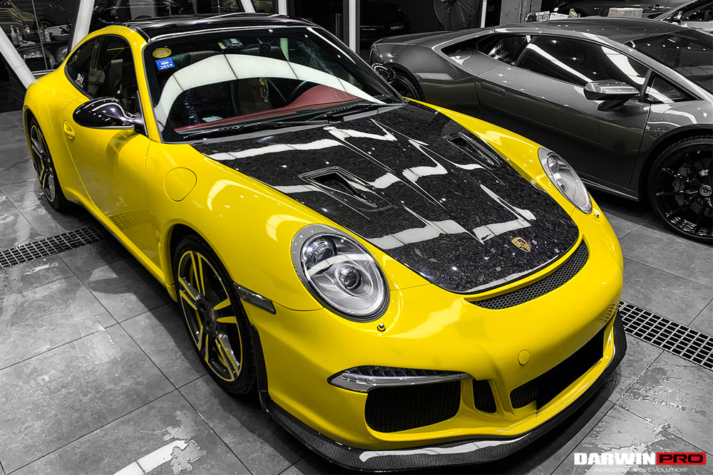 DarwinPRO 2005-2012 Porsche 911 997 Carrera & S & 4S & Turbo & 06-12 Cayman 987 GT2RS Style Hood - DarwinPRO Aerodynamics