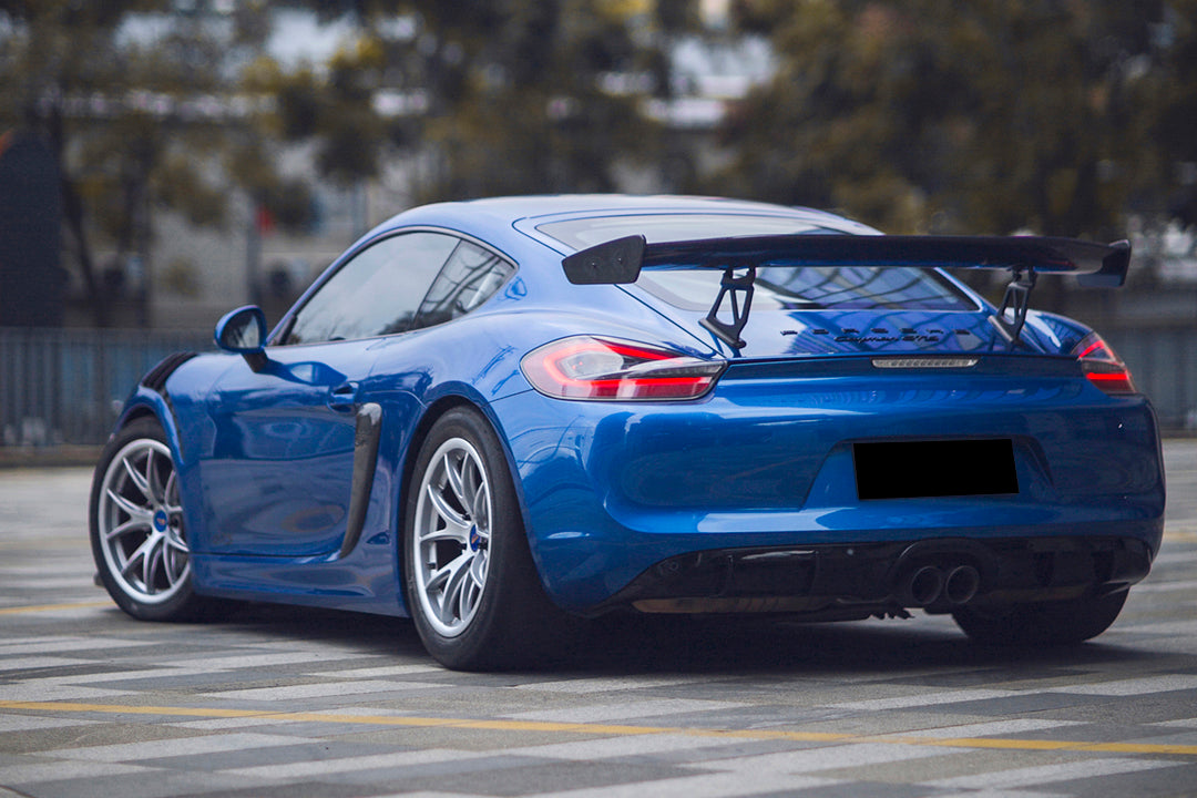 986 Boxster Rear Diffuser 2012-2016 Porsche 981 Boxster | Cayman GT4 Style Carbon Fiber Rear Diffuser
