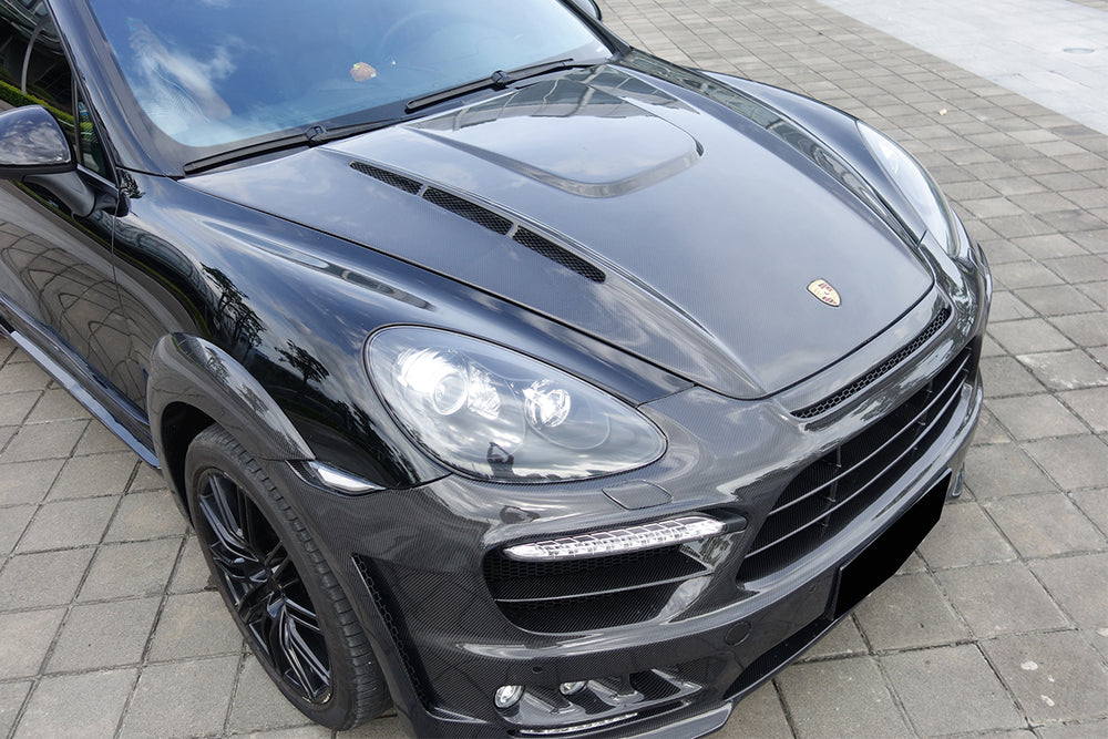 2011-2014 porsche Cayenne 958.1 HM Style Carbon Fiber Hood