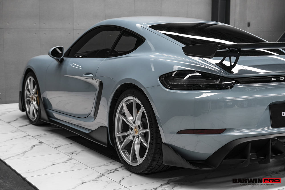 Kit de carrocería completa de fibra de carbono parcial DarwinPRO 2016-2023 Porsche 718 Cayman y Boxster estilo BKSS